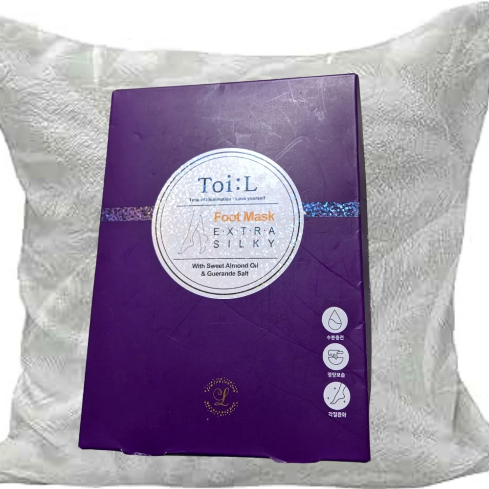 TOI:L Extra Silky Foot Mask Glove 5 Pairs, Premium Foot Care Treatment, Dry Skin - Picture 1 of 3